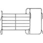 Pannello 6 con telaio corridoio - 3,05 x 2,10 m
