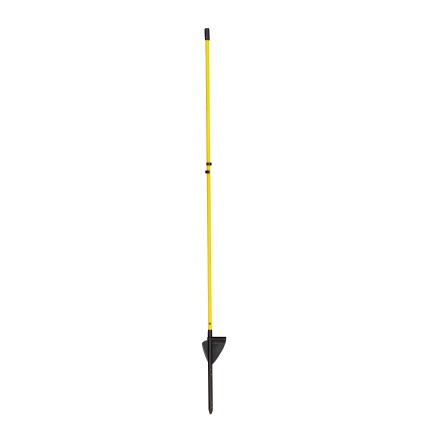 Picchetto FIBREGLASS ovale 1,10 metri giallo con 2 isolatori